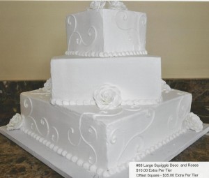68 Large Squiggle Deco and Roses